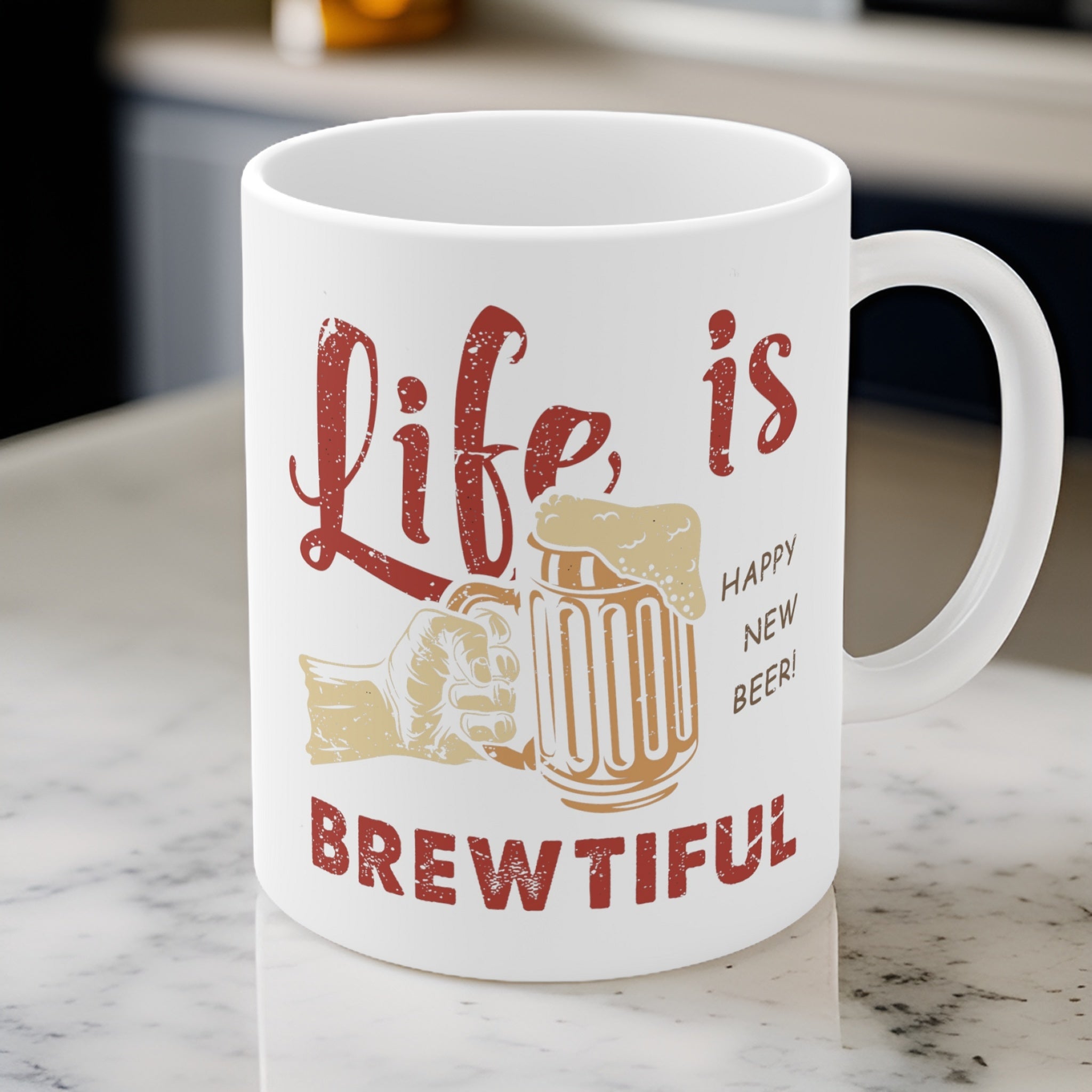 "Life Is Brewtiful" Mug