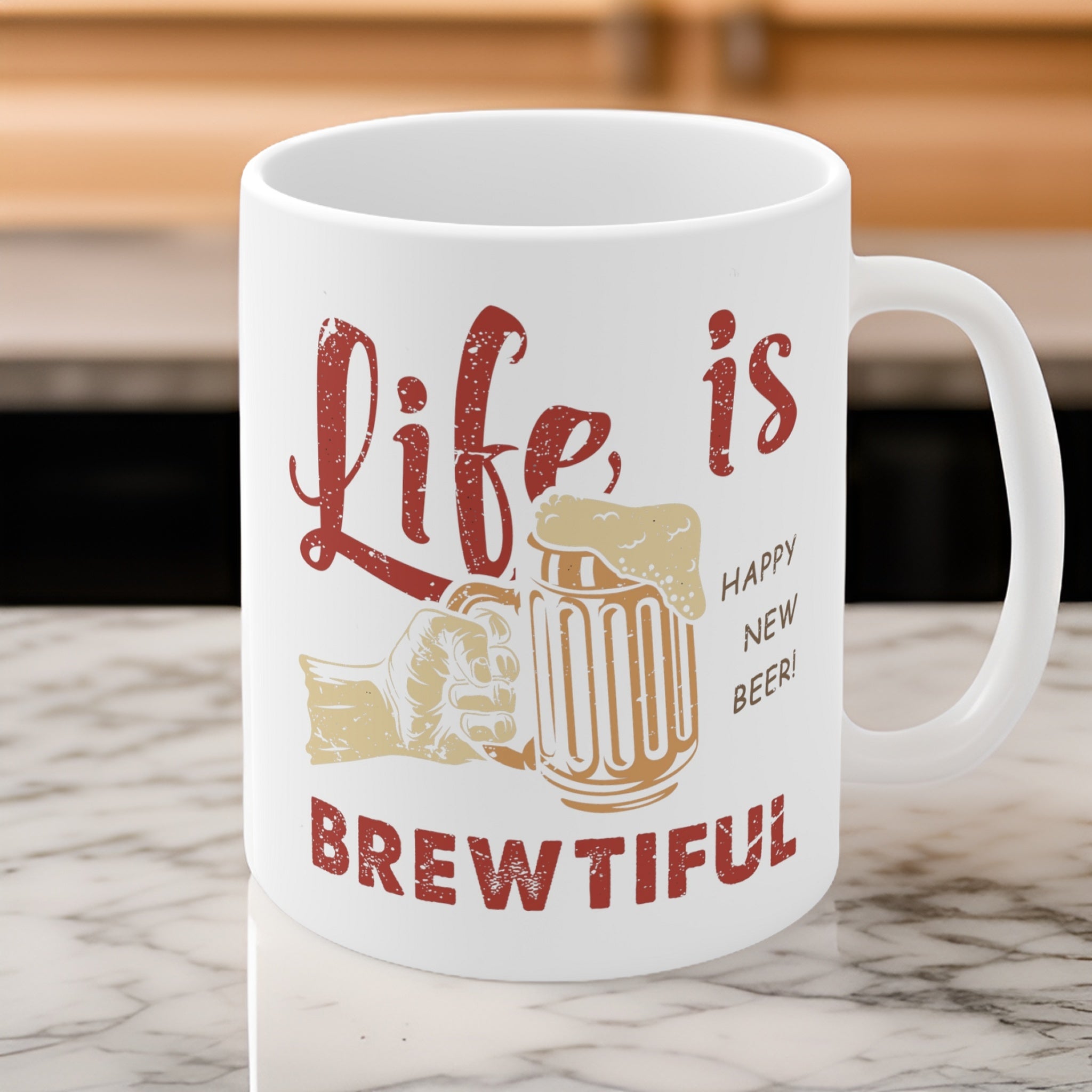 "Life Is Brewtiful" Mug